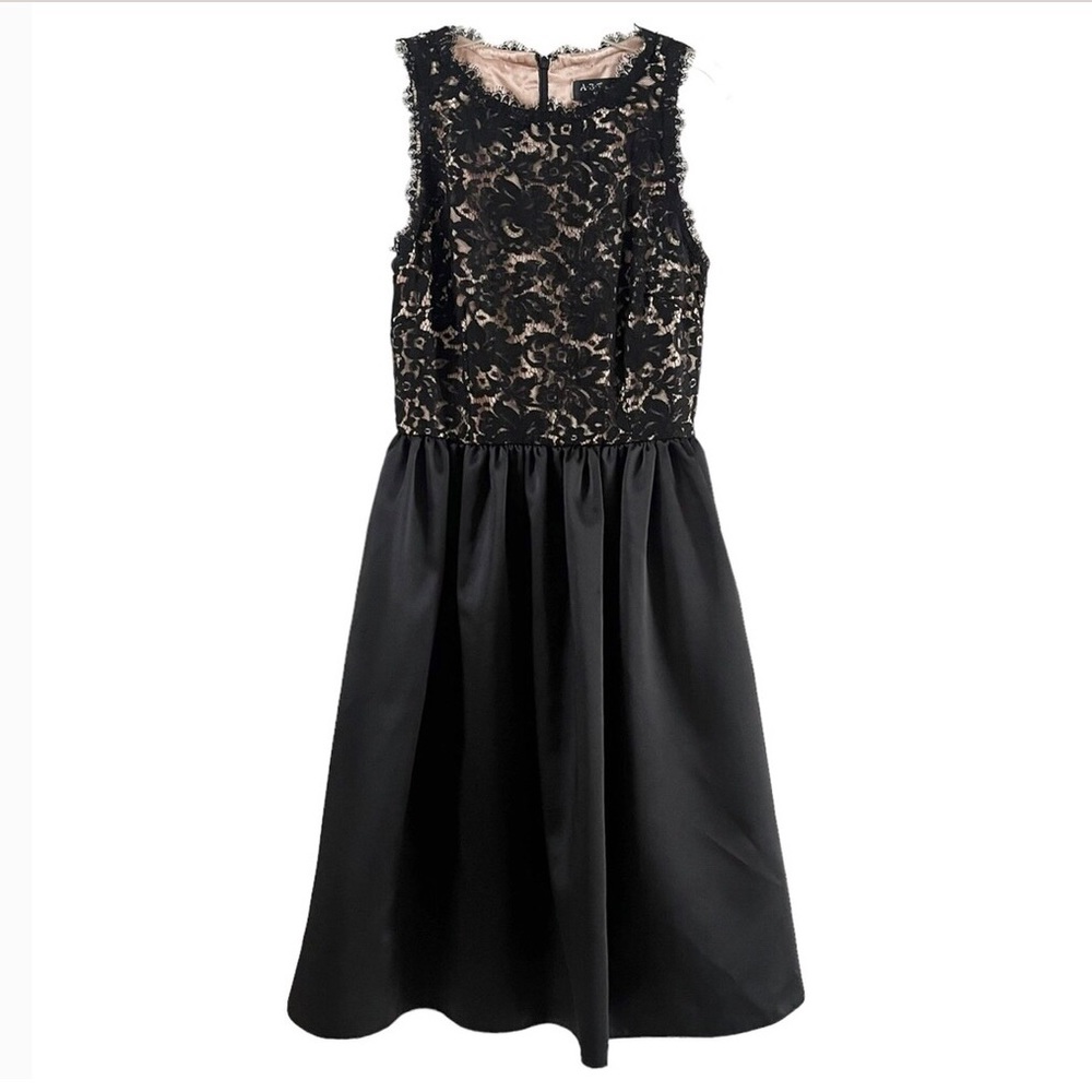 A.B.S. Allen Schwartz Collection Lace Bodice Fit and Flare Midi Dress Size 4.